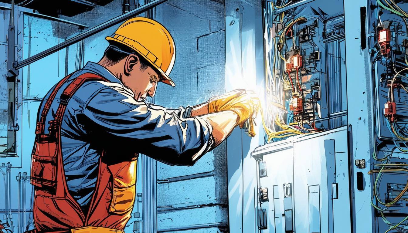 Image dedicated to the ongoing talent shortage in the trades, with specific focus on the electricians