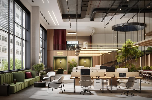 Office-building-lobby-lighting-(DIN-rail-mountable-transformers)