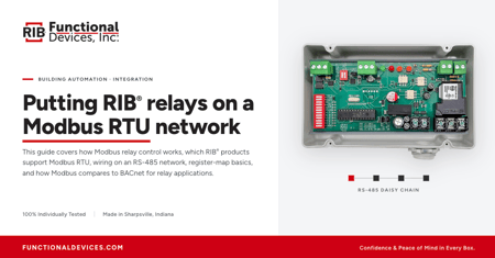 Functional Devices Modbus RTU Relay Control