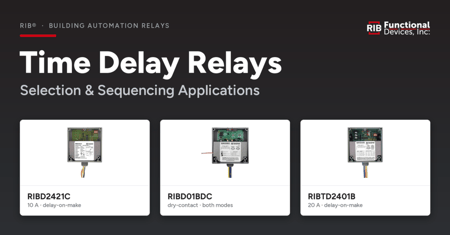 Functional Devices Time Delay Relays for Equipment Sequencing