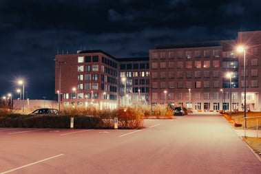 Outdoor Lighting in a Commercial Parking Lot