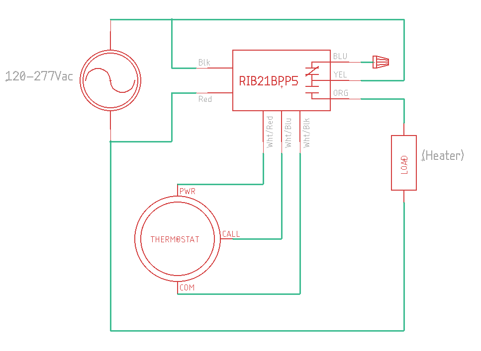 Wiring diagram using our RIB21BPP5